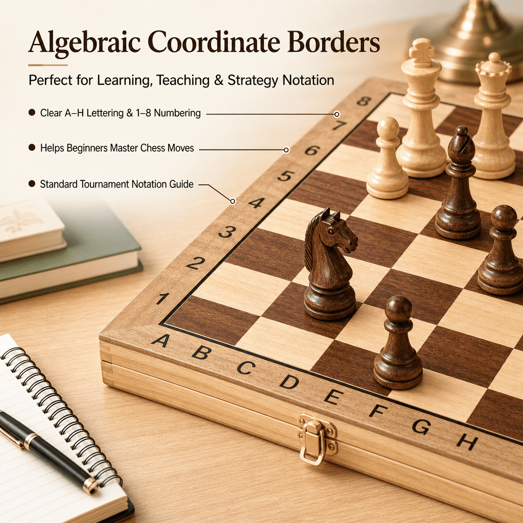 Doulami Chess Board, 3-in-1 Chess Checkers & Backgammon Set, Foldable Portable Travel Strategy Game, Eco-Friendly Solid Wood for Adults & Teens