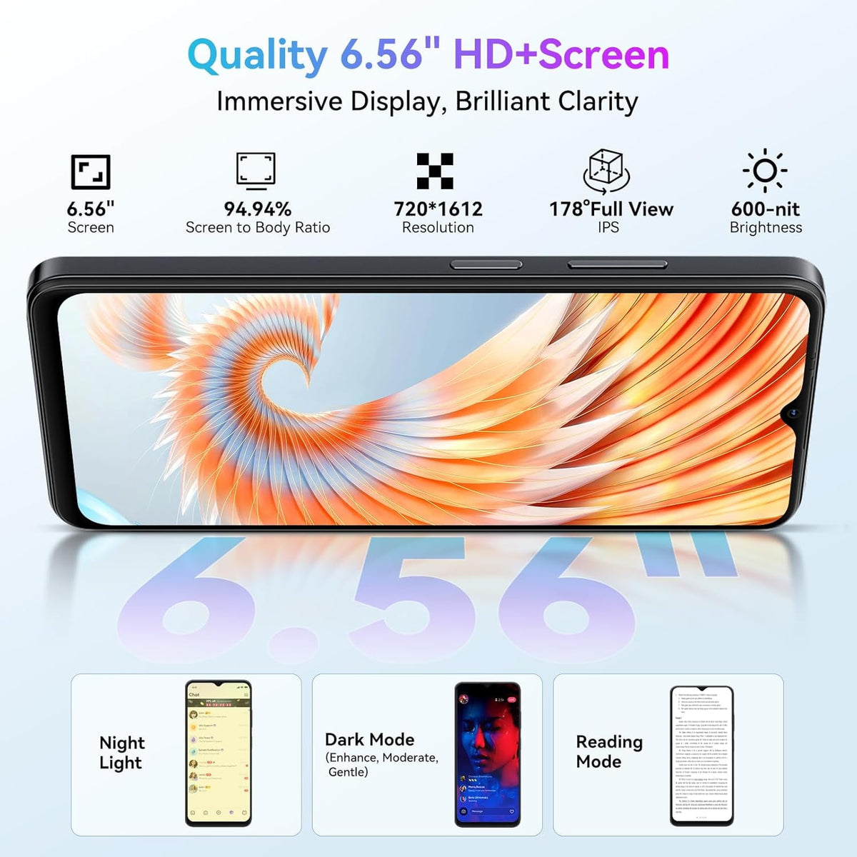 Blackview WAVE 9C Unlocked Cell Phone,4G Sim-Free & Unlocked Mobile Phones,12GB+64GB/2TB,Android 15 Phone 13MP+8MP AI Camera,5000mAh/10W,Fingerprint//Face ID,5G WiFi/GPS/OTG Smartphone