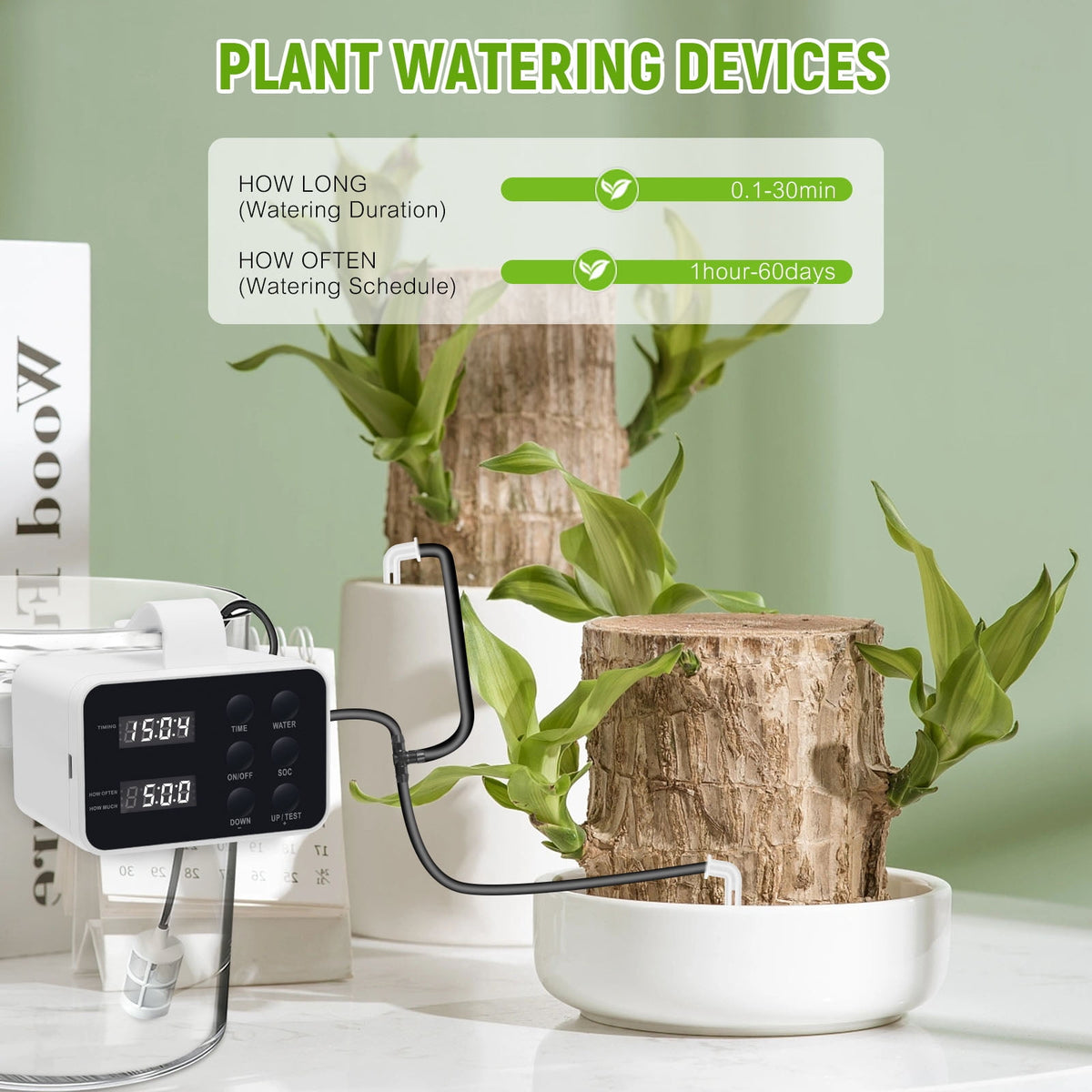 Doulami Drip Irrigation System Automatic Watering System Indoor Plant Irrigation Kit Self Watering Device for 15 Potted Plants